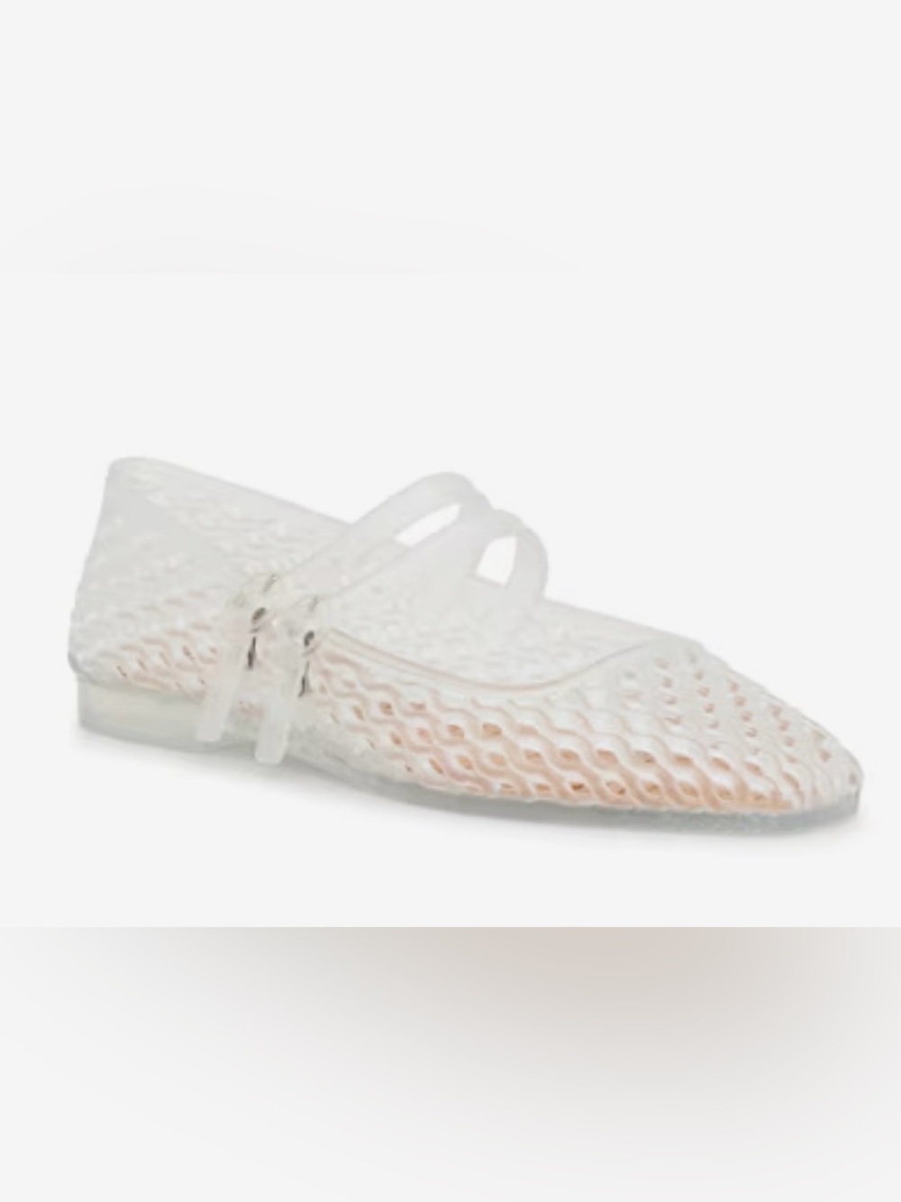 Sam Edelman Signature Collection Mila Mary Jane Jelly Flat Clear 9